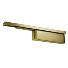 Rutland TS.11204.SR.2.SBSB EN 2-4 Cam Action Door Closer c/w Semi-radius Cover & Slidearm - Satin Brass