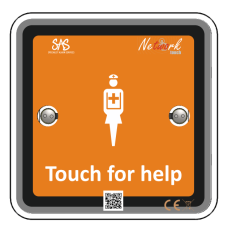 SAS Caring Technology Touch-RU-SB Touch Room Unit, Single Call Button