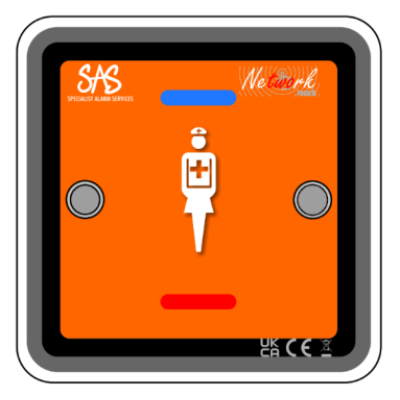 SAS Caring Technology Touch-RU-SB-MAG Touch Room Unit, Single Call Button With Magnetic Alarm & Reset SAS Caring Technology Touch-RU-SB-MAG Touch Room Unit, Single Call Button With Magnetic Alarm & Reset