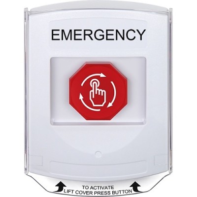 STI G3A329EM-EN Global Multipurpose Push Button - White - Turn-To-Reset - EMERGENCY STI G3A329EM-EN Global Multipurpose Push Button - White - Turn-To-Reset - EMERGENCY