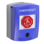 STI G3C409EM-EN Global Multipurpose Push Button - Blue - Turn To Reset With Camera