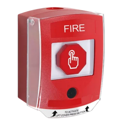 STI GFC2FR-EN Global Button Fire Series - Red - Key-To-Reset With Camera - FIRE