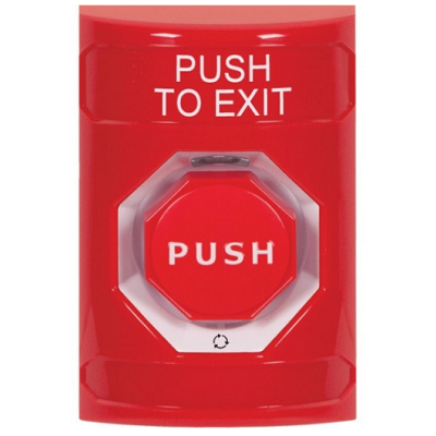 STI SS2009PX-EN Stopper Station – Red – Push & Turn Oct - Illum Button - Push To Exit Label