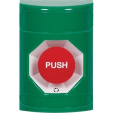 STI SS2101NT-EN Stopper Station – Green – Push & Turn Reset Button - No Label