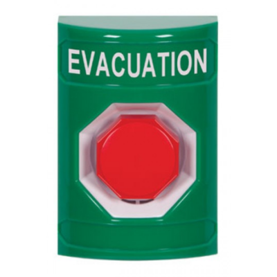STI SS2102EV-EN Stopper Station –Push Key To Reset – Illuminated – Evacuation Label 