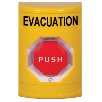 STI SS2209EV-EN Stopper Station – Yellow – Push & Turn Oct - Illum - Evac Label
