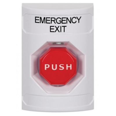 STI SS2308EX-EN Stopper Station – White – Illuminated – Pneumatic Timer – Emergency Exit