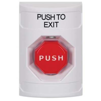 STI SS2308PX-EN Stopper Station – White – Illum Pneumatic Timer - PUSH TO EXIT