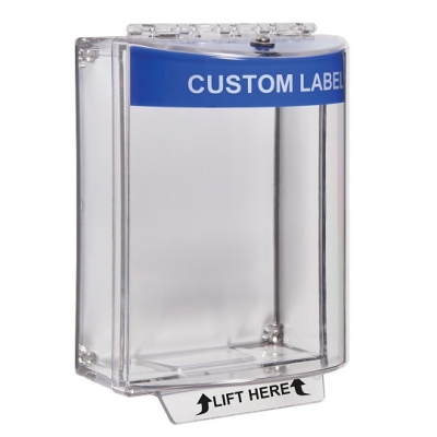 STI STI-13130CB Universal Stopper - Blue Sounder Relay - Clear Surface - Custom Label