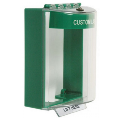 STI STI-13210CG Universal Stopper - Green Shell - Surface - Green Spacer - Custom Label
