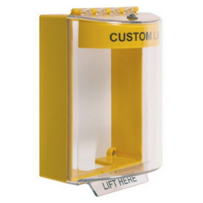 STI STI-13210CY Universal Stopper - Yellow Shell - Surface - Yellow Spacer - Custom Label