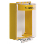 STI STI-13220CY Universal Stopper - Yellow Sounder - Surface - Yellow Spacer - Custom Label