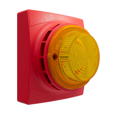 Vimpex 11-1610RPA-S Identifire Pro Sounder VID - Red - Shallow Base - Amber - Single Vimpex 11-1610RPA-S Identifire Pro Sounder VID - Red - Shallow Base - Amber - Single