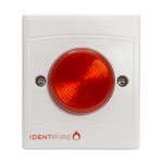 Vimpex 10-1310WFR-S Identifire Flush VID White Body Red Lens