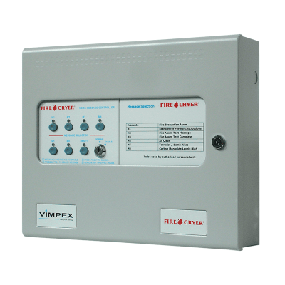 Vimpex VMC/02/02/05/M3 Fire-Cryer Voice Message Controller with 5.25A PSU Vimpex VMC/02/02/05/M3 Fire-Cryer Voice Message Controller with 5.25A PSU