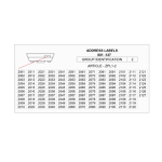 Ziton 11520 Address Labels Set 2001-2127