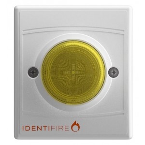 Vimpex 10-1110WFA-S Identifire Flush Tritone Sounder VID White Body Amber Lens