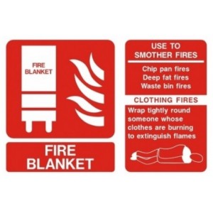 Fire Blanket ID Sign (150mm x 100mm)