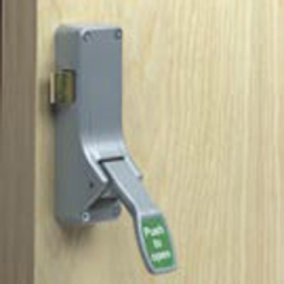 Briton 1438E Reversible Push Pad Rim Latch Briton 1438E Reversible Push Pad Rim Latch