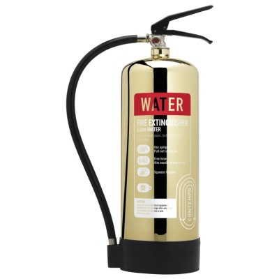 6 Litre Water Commander Contempo Polished Gold Extinguisher WSEX6PG 6 Litre Water Commander Contempo Polished Gold Extinguisher WSEX6PG