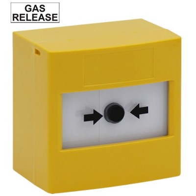 STI RP-YS-02 Single Pole Re-settable Yellow Call Point with Gas Release Label STI RP-YS-02 Single Pole Re-settable Yellow Call Point with Gas Release Label