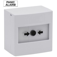 STI RP-WS-02 Single Pole Re-settable White Call Point with Panic Alarm Label (308-226)