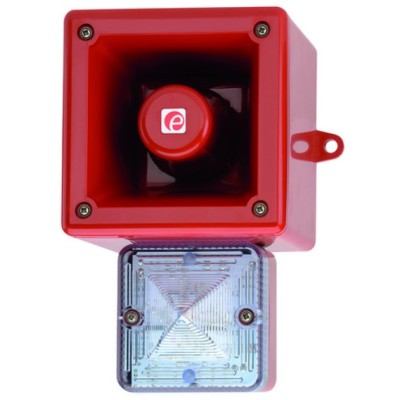 Cranford Controls AL105NXAC230R/R Industrial Sounder Beacon - Red Body - Red Lens - 105dBa Cranford Controls AL105NXAC230R/R Industrial Sounder Beacon - Red Body - Red Lens - 105dBa