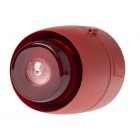 Cranford Controls VTB-32EVAD Ceiling Sounder & LED VAD Deep Base Red Body Red Flash Beacon