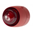 Cranford Controls VTB-32EVAD Wall Sounder & VAD LED Beacon Deep Base Red Body Red Flash