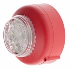 Cranford Controls VXB-SB-RB/CL Dual LED Beacon - Red Body - Clear Lens - Shallow Base