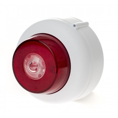 Cranford Controls VXB-1EVAD Ceiling Mounted VAD LED Beacon Shallow Base White Body Red Flash Cranford Controls VXB-1EVAD Ceiling Mounted VAD LED Beacon Shallow Base White Body Red Flash