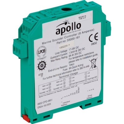 Apollo 55000-181MAR Marine DIN-Rail Sounder Controller (8 Amperes) Apollo 55000-181MAR Marine DIN-Rail Sounder Controller (8 Amperes)