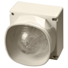 Apollo 55000-299APO White Weatherproof Multi-Tone Open-Area Sounder Beacon with Isolator