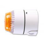 Cooper Fulleon 24v Flashni Sounder Beacon Amber Lens, White Body, Deep Base (tone select)