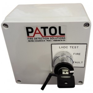 Patol Analogue EOL ABS Termination Box with Fire & Fault Test Key Switch