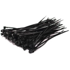 Patol Black Nylon Cable Ties for Clips & Fixings 300mm (Pack of 100)