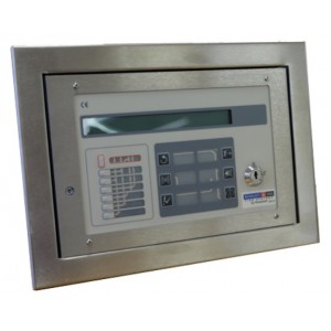 Morley IAS Stainless Steel Semi-Flush Active Repeater Panel for DXc & ZXSe Panels