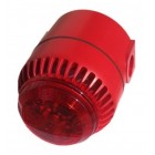 Cooper Fulleon ROLP Solista Red Body Red LED Beacon (Deep Base)