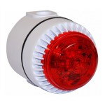 Cooper Fulleon ROLP Solista White Body Red LED Beacon (Deep Base)
