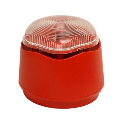 Vimpex Banshee Excel Lite Capsule Red Sounder with Clear LED Beacon - 958CHL1100 Vimpex Banshee Excel Lite Capsule Red Sounder with Clear LED Beacon - 958CHL1100