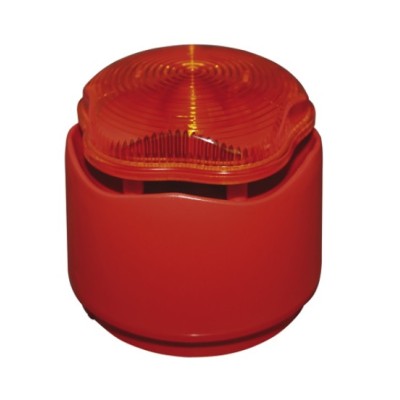 Vimpex Banshee Excel Lite Capsule Red Sounder with Amber Xenon Beacon - 958CHX1200 Vimpex Banshee Excel Lite Capsule Red Sounder with Amber Xenon Beacon - 958CHX1200