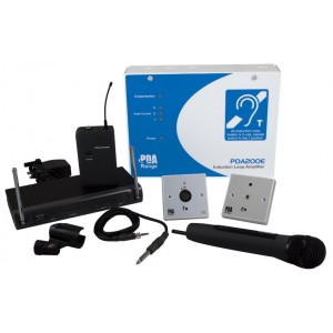 C-Tec PDA200E AKW2/H Hearing Loop Kit for Place of Worship with Handheld Radio Microphone (200m2)