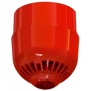 Aritech ASC2367 2000 Series Ceiling Mount Sounder VAD Beacon Deep Base Red Flash