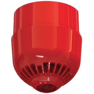 Ziton ASC367 Sounder VAD Beacon Red Deep Base Ceiling Mount Red Flash