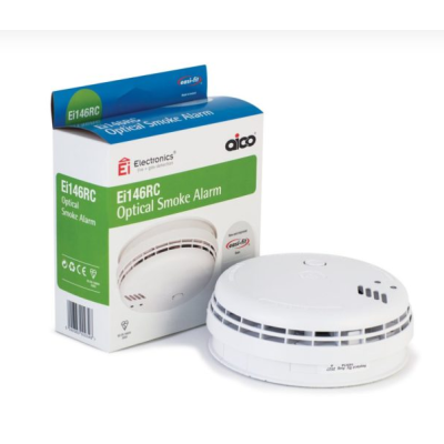 Aico Optical Smoke Alarm with Battery Back-up & Base – Ei146RC