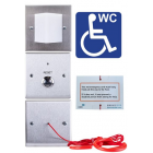 Baldwin Boxall 3-part Stainless Steel Disabled Toilet Alarm Kit DTASKIT