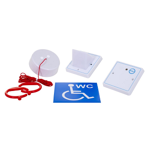 Baldwin Boxall 3-part White Disabled Toilet Alarm Kit DTAKIT