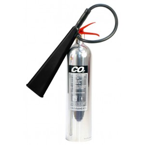 5Kg Commander Contempo CO2 Polished Alloy Extinguisher - COEX5P