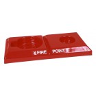 Commander Double Fire Point Stand with Co2 Extinguisher Space - CS18