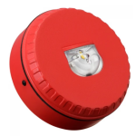 C-Tec BF440C/F/1 FUL Solista LX 24V Wall VAD – Red Body - Red Flash – Shallow Base